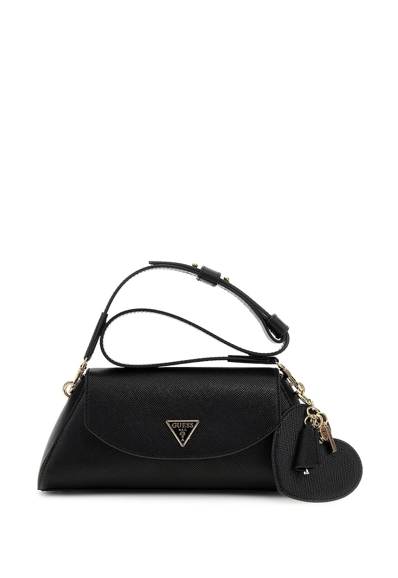 Geanta din piele ecologica cu bareta de umar si talismane