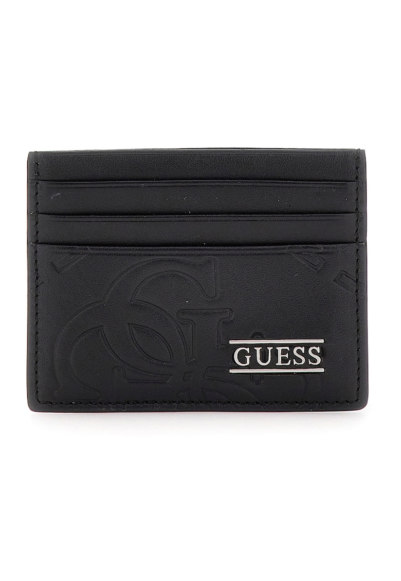 Portcart din piele - Negru