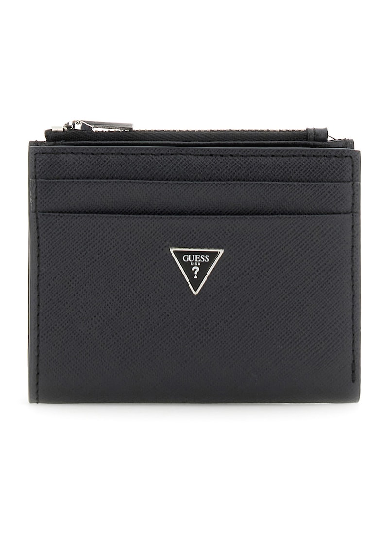 Portofel din piele Saffiano - Negru