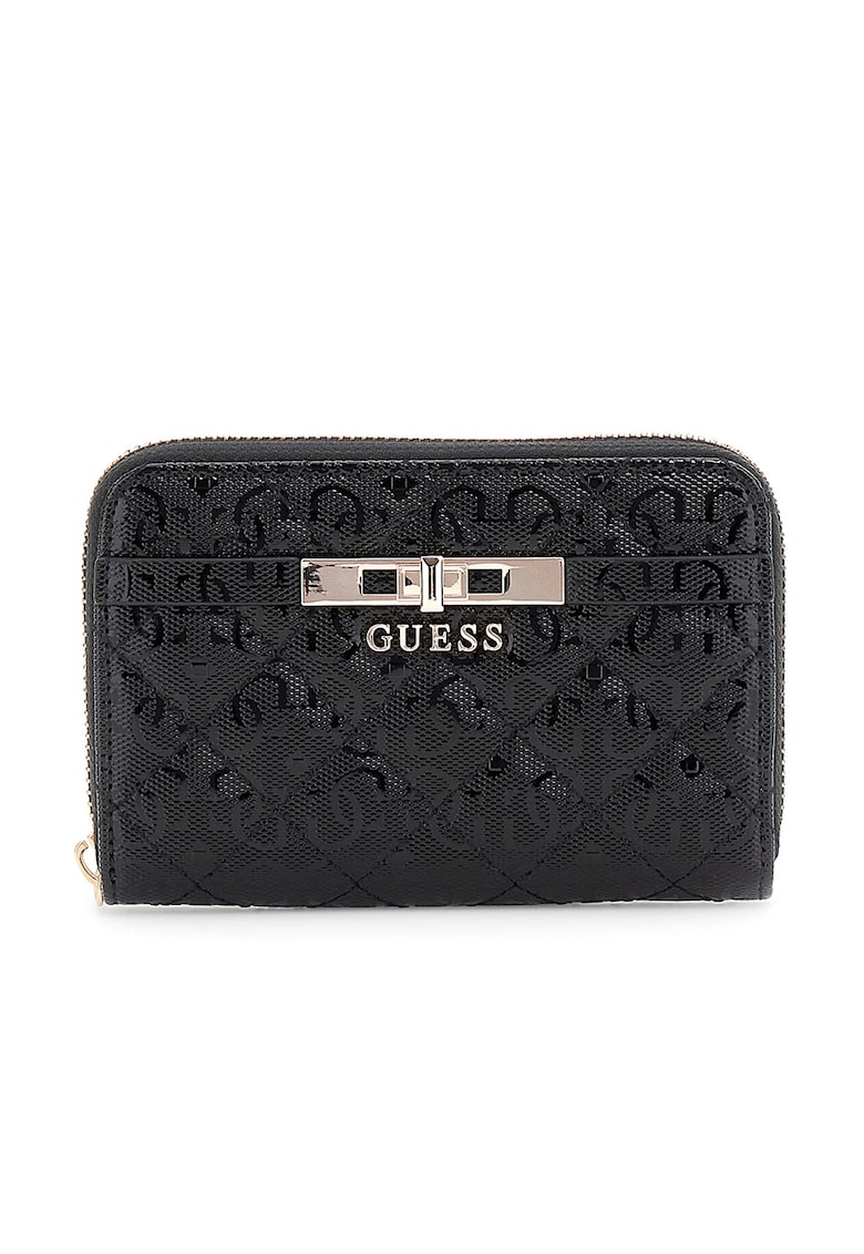 Portofel cu aspect matlasat si fermoar