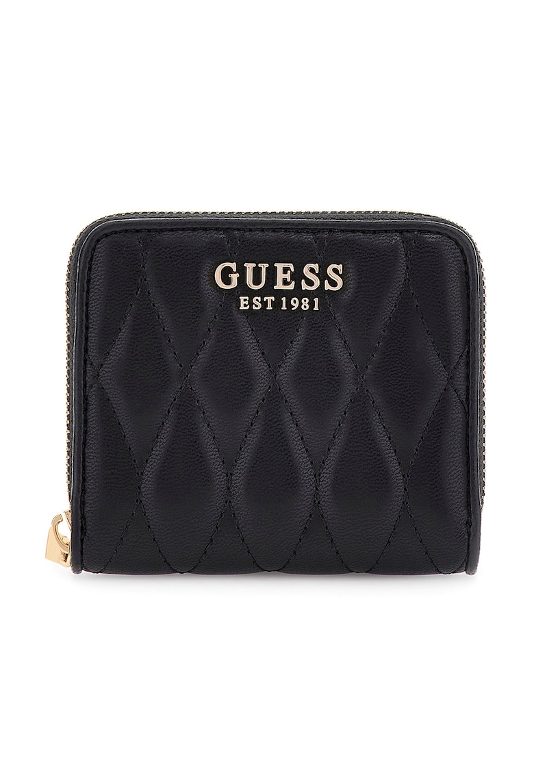 Portofel matlasat din piele ecologica cu fermoar