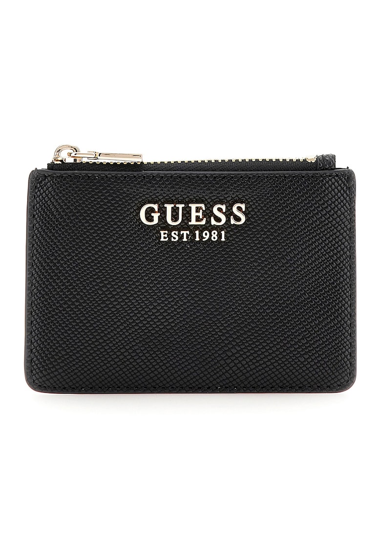 Portofel cu fermoar si detaliu logo