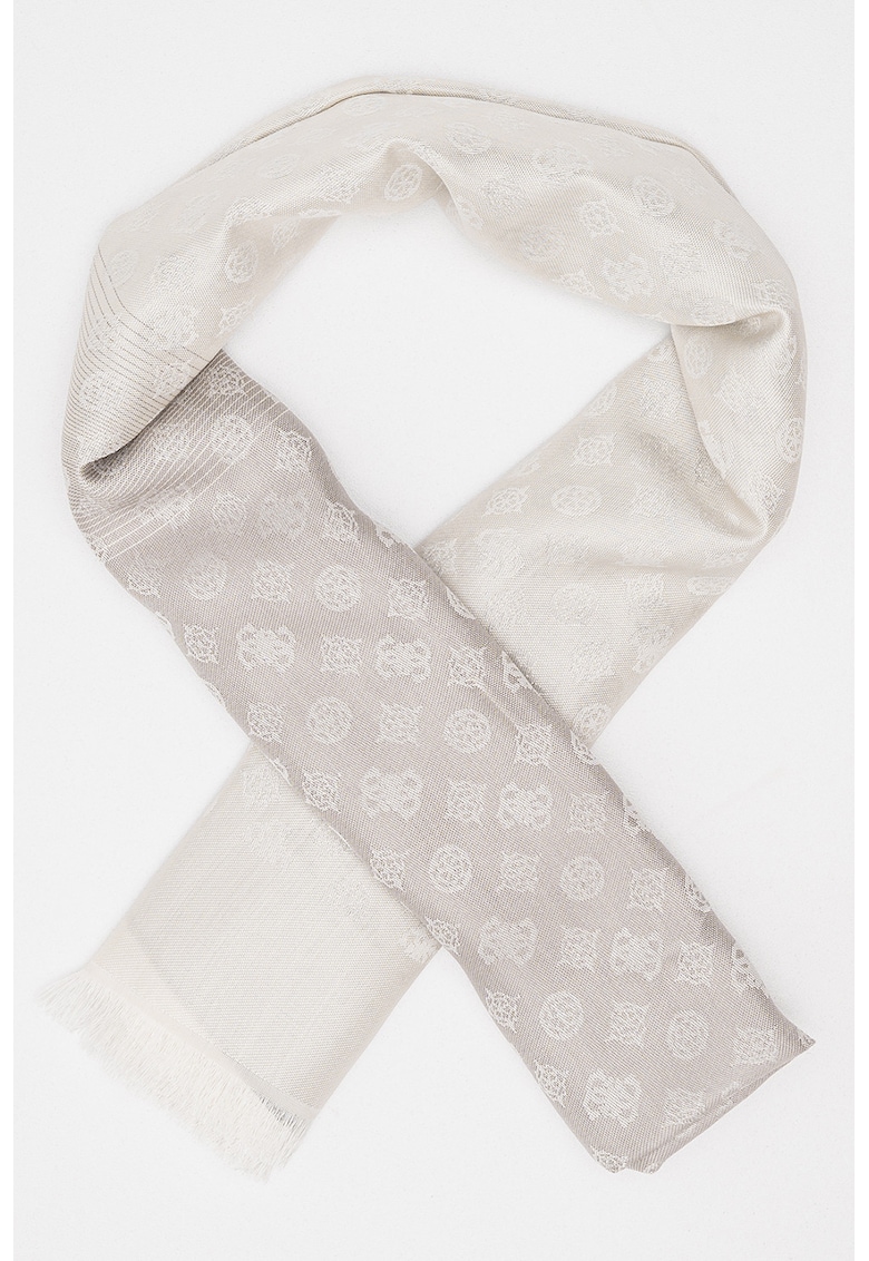 Esarfa cu model monograma Esarfa cu model monograma