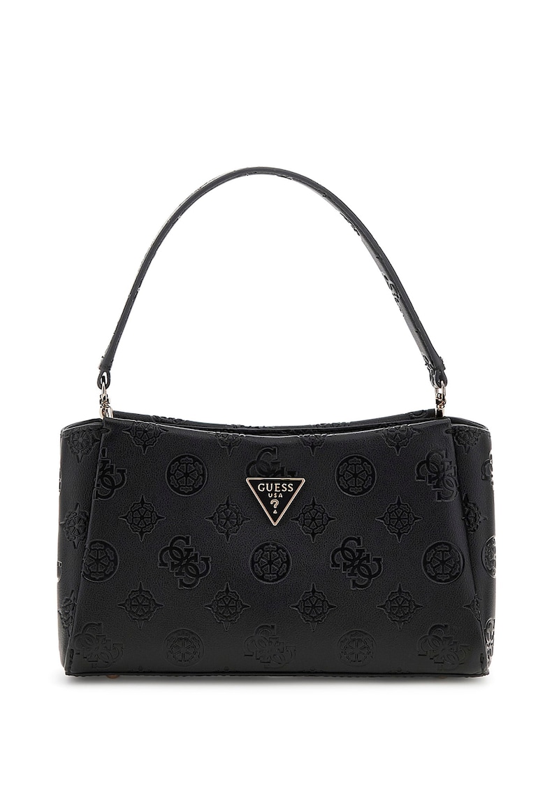 Geanta crossbody din piele ecologica cu model monograma