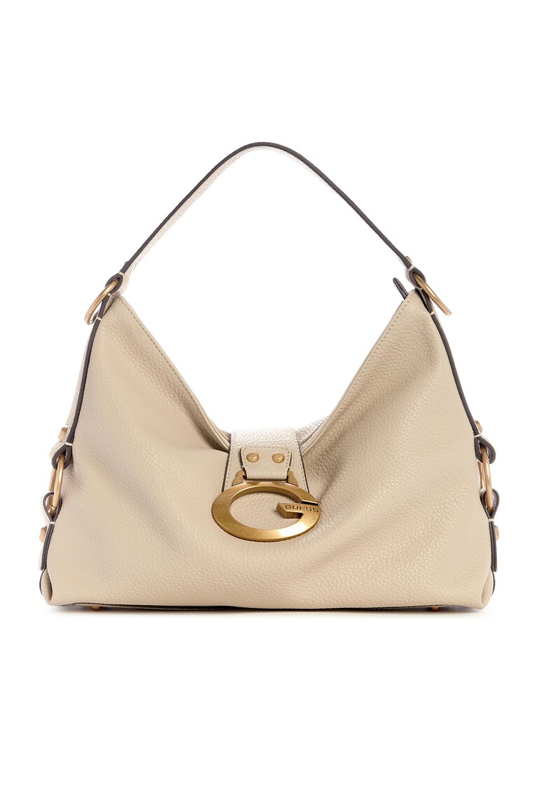 Geanta din piele ecologica cu bareta de umar Camden - Maro camel