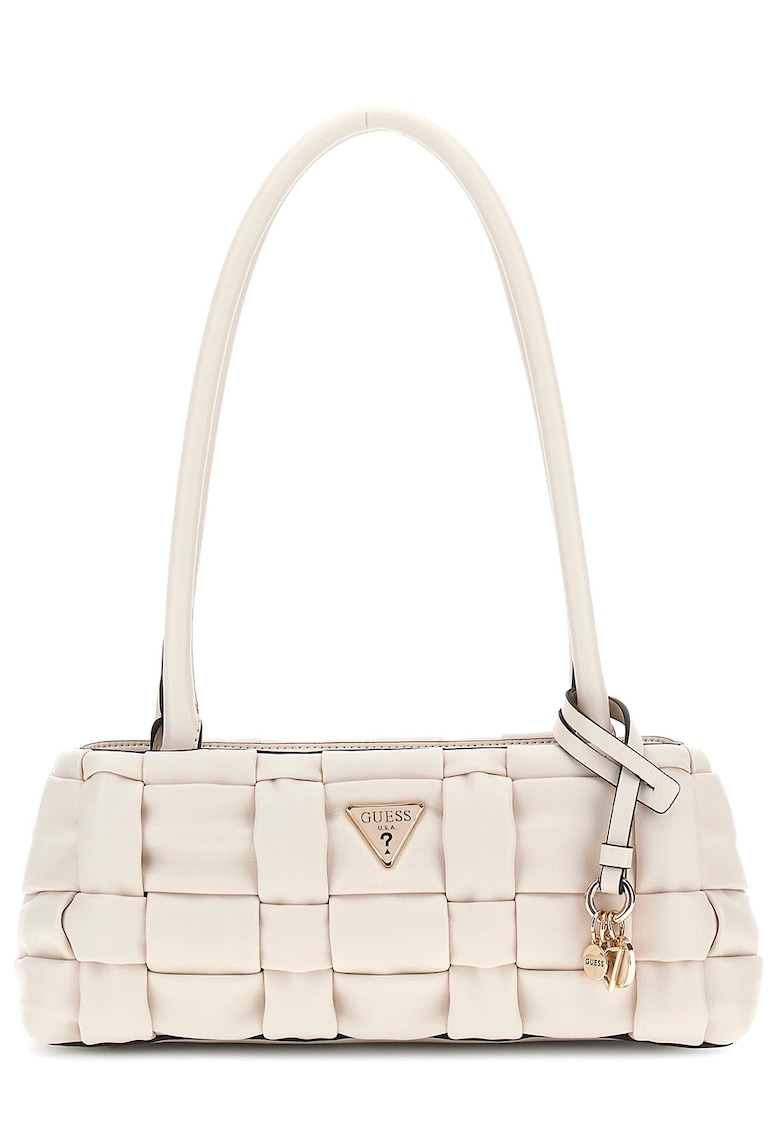 Geanta cu bareta de umar si aspect impletit