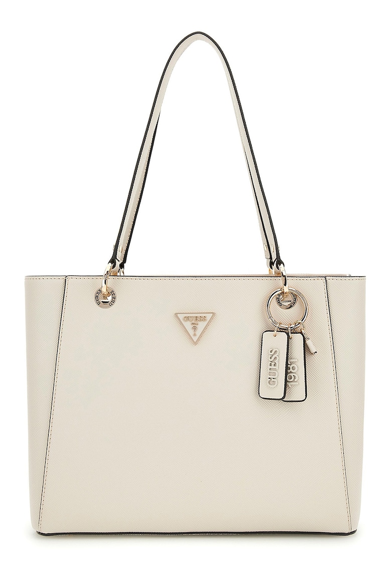 Geanta tote din piele ecologica cu pandantiv logo