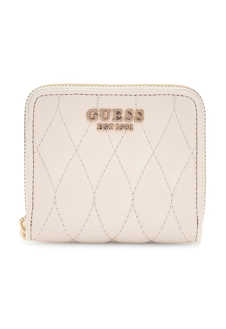 Portofel matlasat din piele ecologica cu fermoar