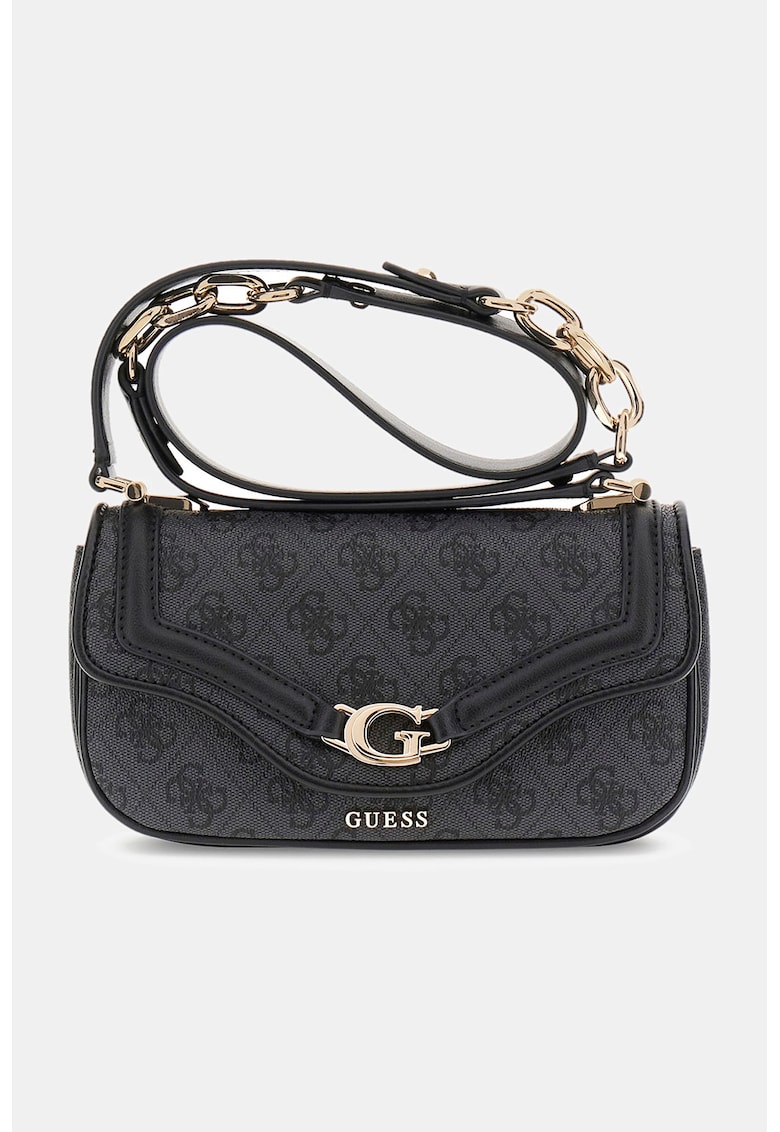 Geanta crossbody de piele ecologica cu monograma