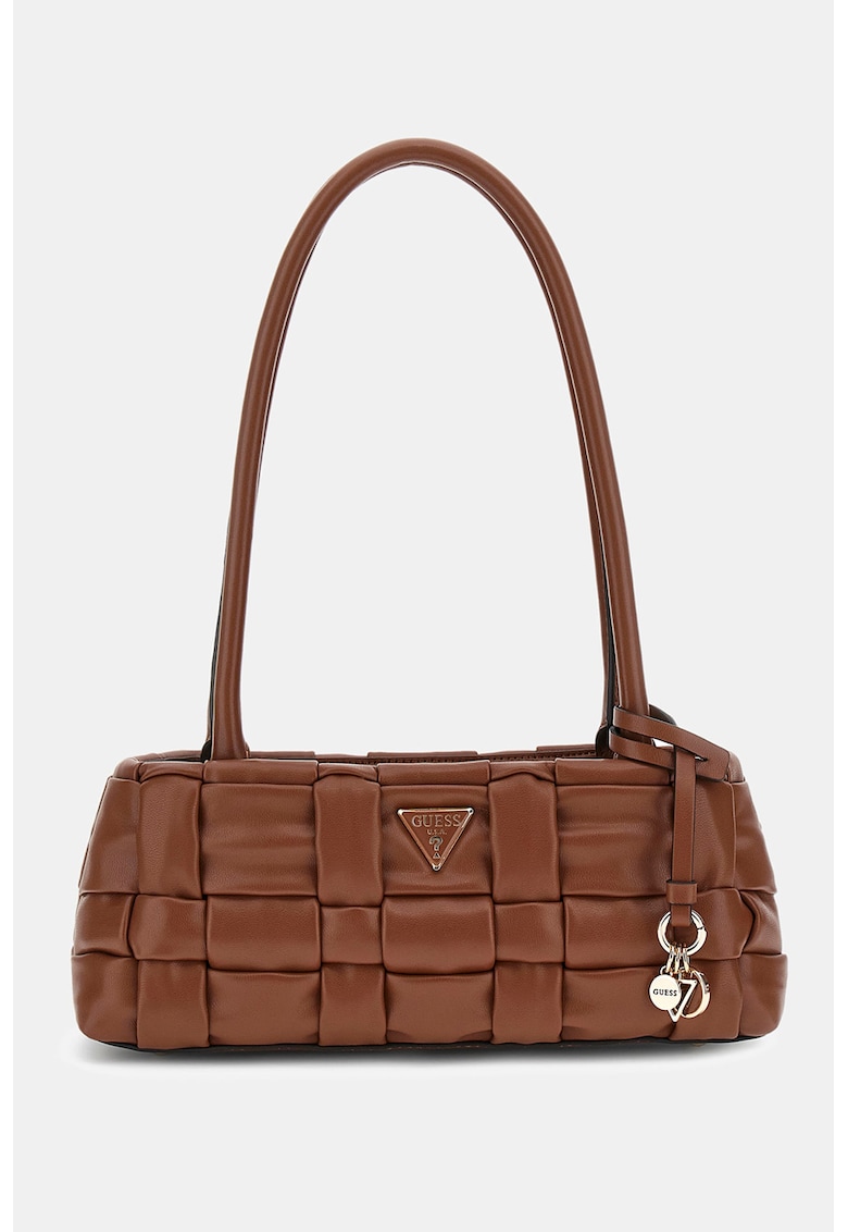 Geanta cu bareta de umar si aspect impletit