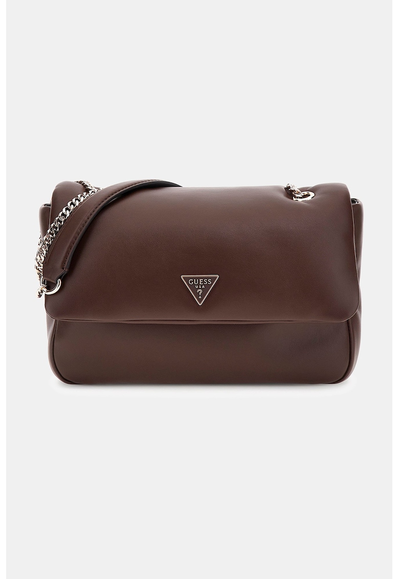 Geanta crossbody de piele ecologica cu bareta din lant