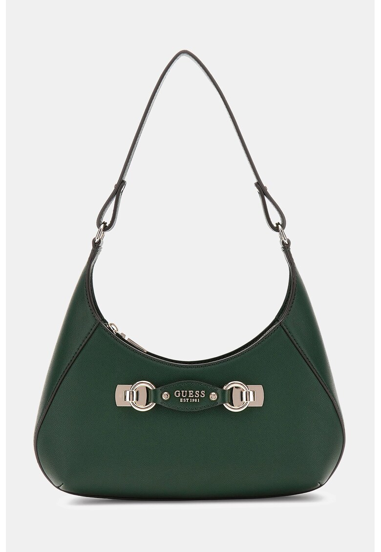 Geanta din piele ecologica cu bareta de umar si buzunar pe partea din spate