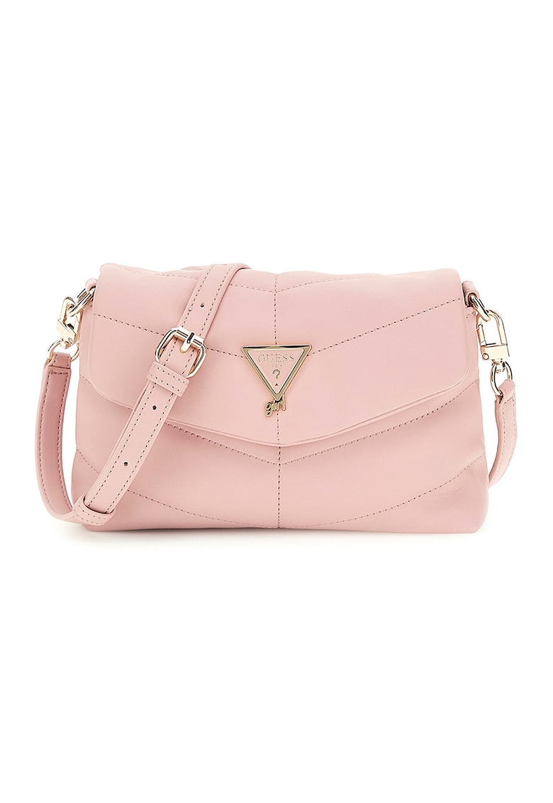 Geanta crossbody din piele ecologica - Roz deschis