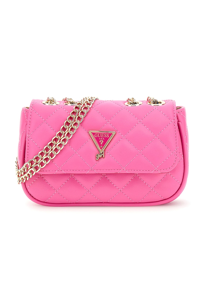 Geanta crossbody de piele ecologica cu bareta lant