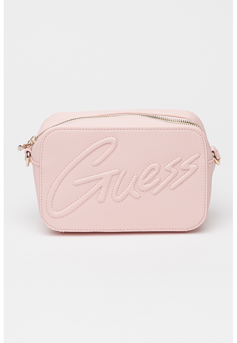 Geanta crossbody cu logo in relief