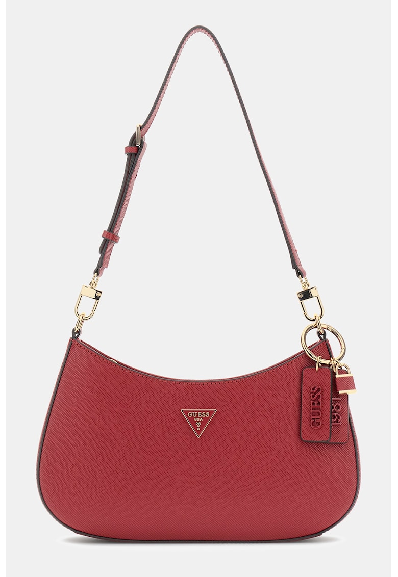 Geanta din piele ecologica cu bareta de umar Noelle II - Rosu vermillion