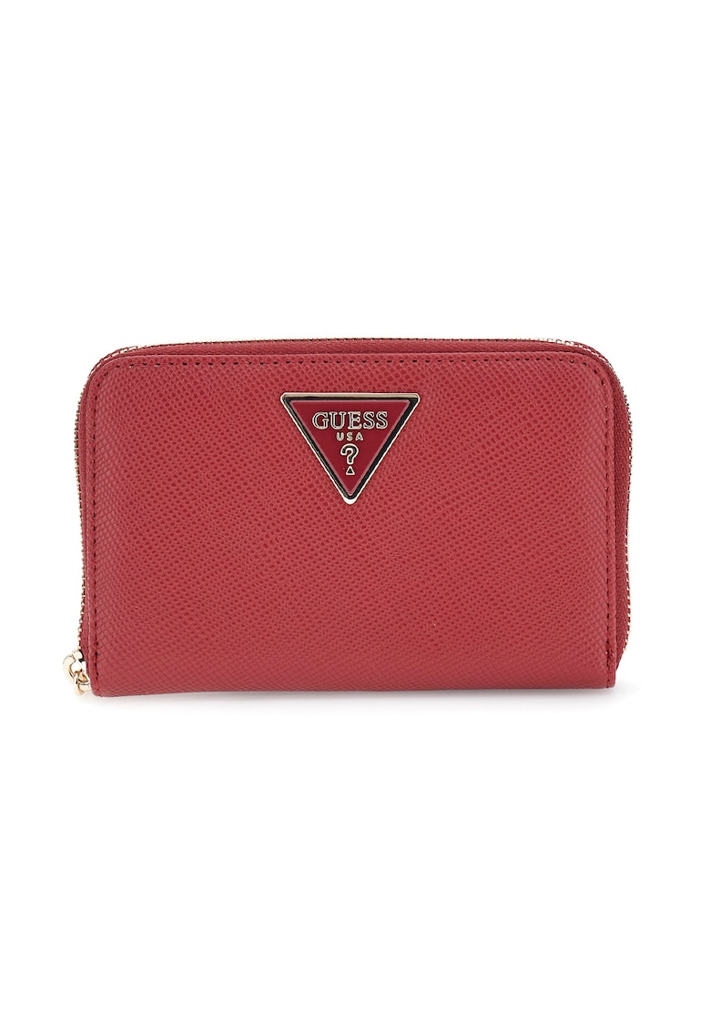 Portofel din piele ecologica cu detaliu cu logo metalic