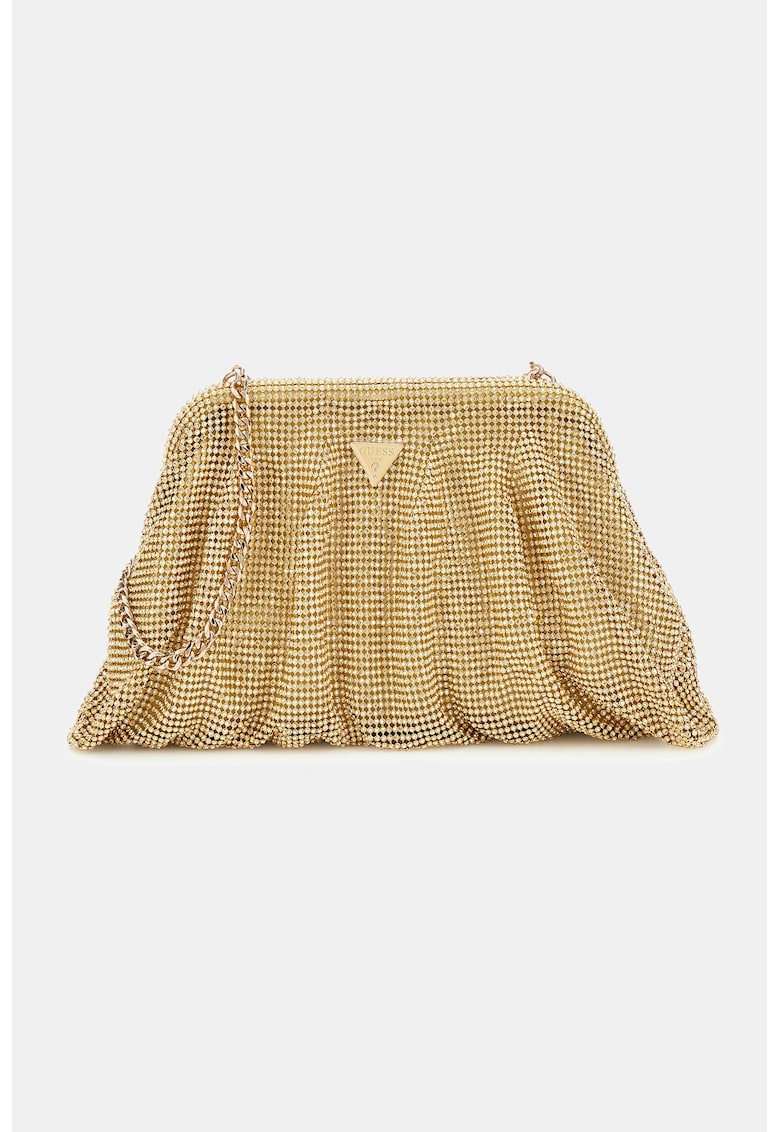 Geanta-plic cu strasuri - Auriu