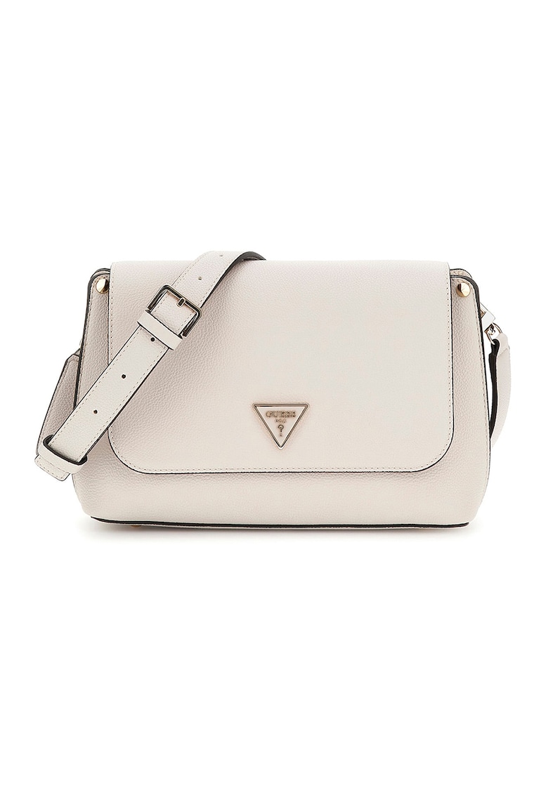 Geanta crossbody din piele ecologica cu detaliu logo Meridian Geanta crossbody din piele ecologica cu detaliu logo Meridian