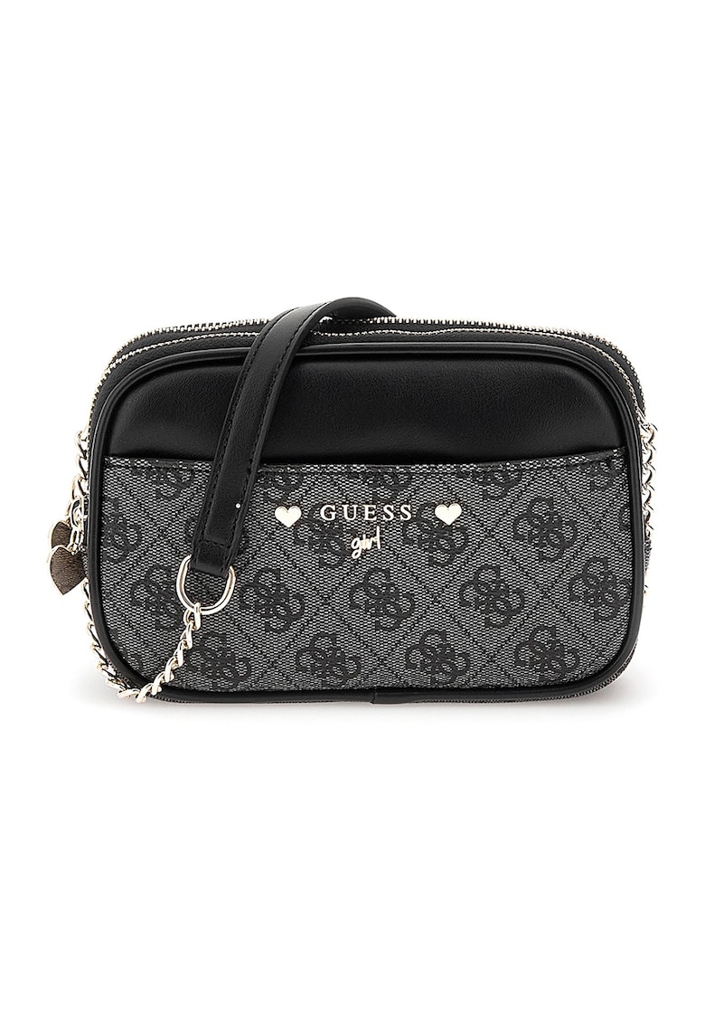 Geanta crossbody de piele ecologica cu doua compartimente