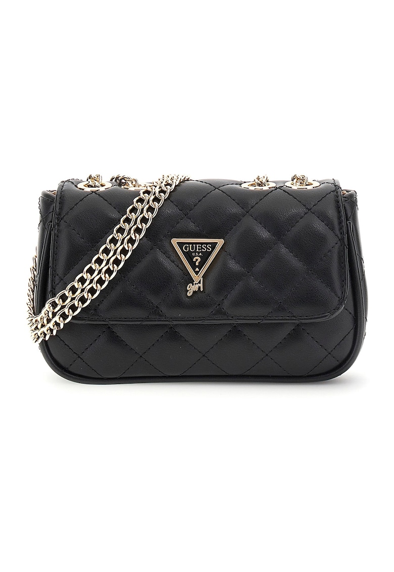 Geanta crossbody de piele ecologica cu bareta lant