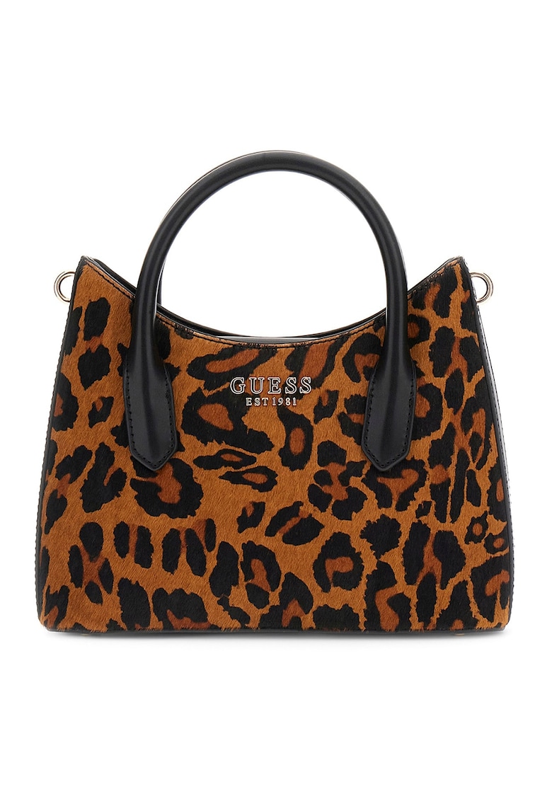 Geanta tote de piele cu animal print