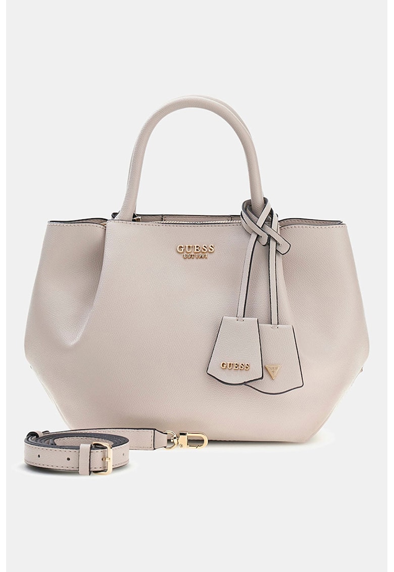 Geanta shopper din piele ecologica cu logo metalic