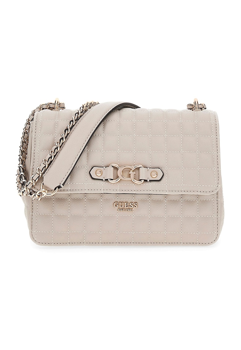 Geanta crossbody din piele ecologica cu aspect matlasat