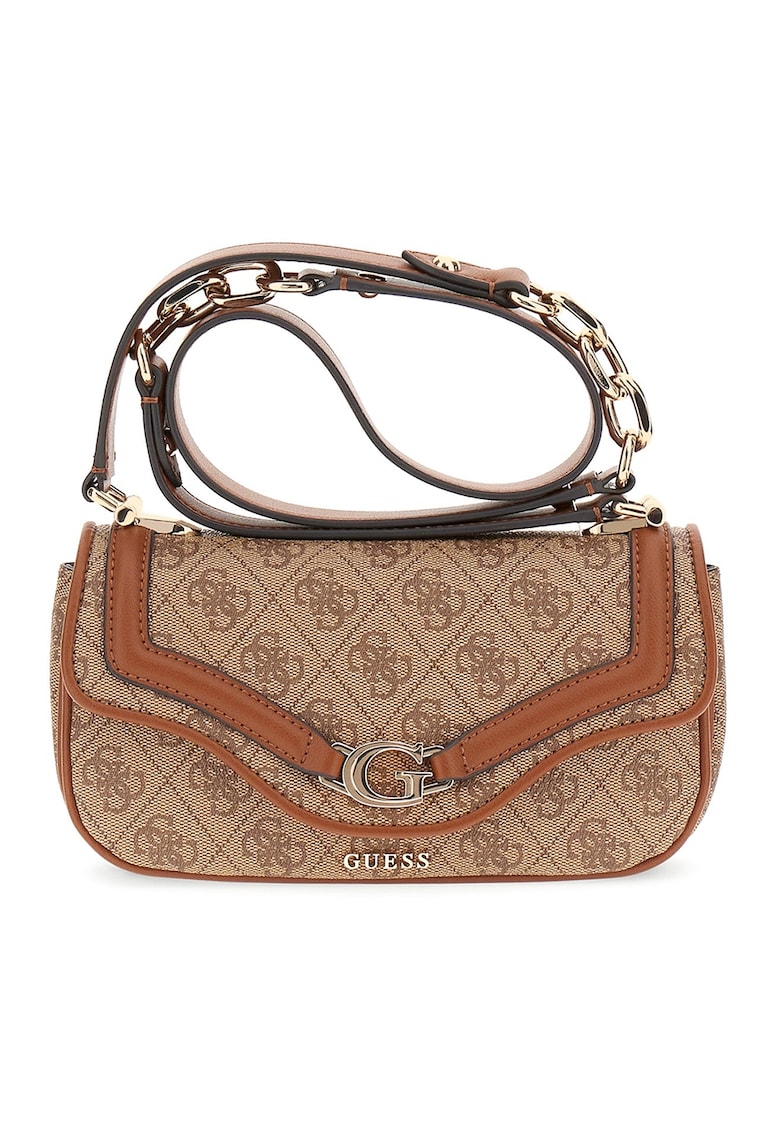 Geanta crossbody de piele ecologica cu monograma