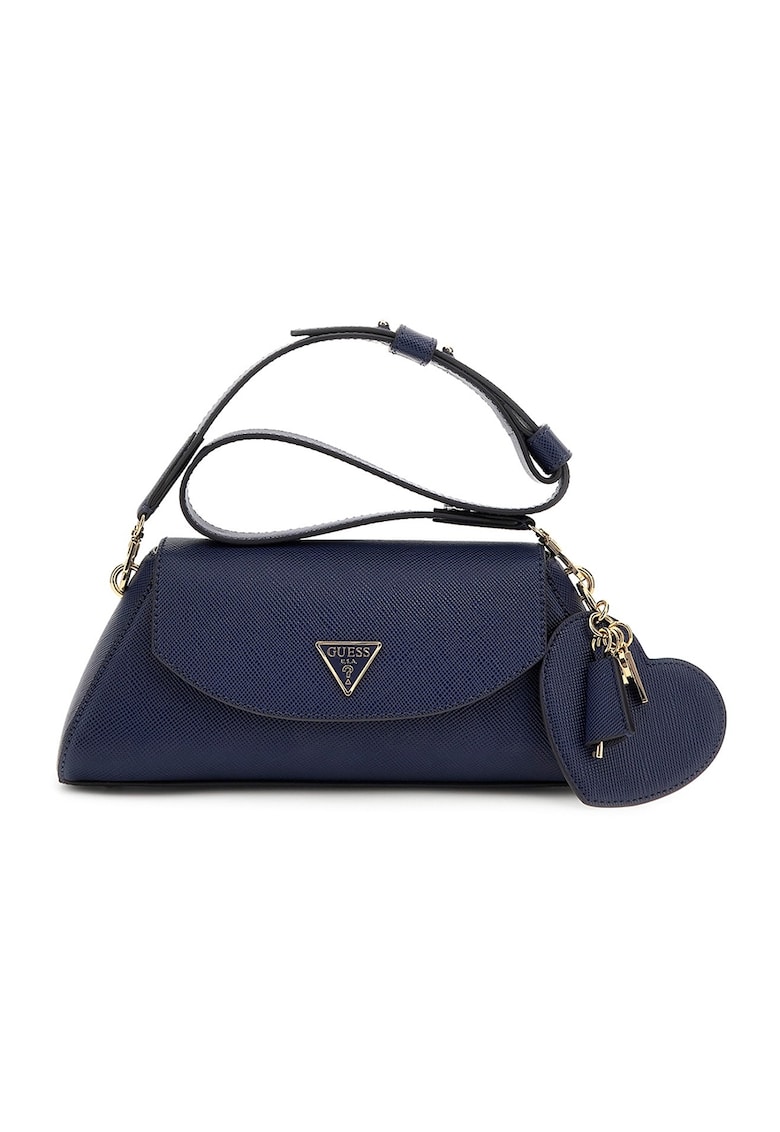 Geanta din piele ecologica cu bareta de umar si talismane