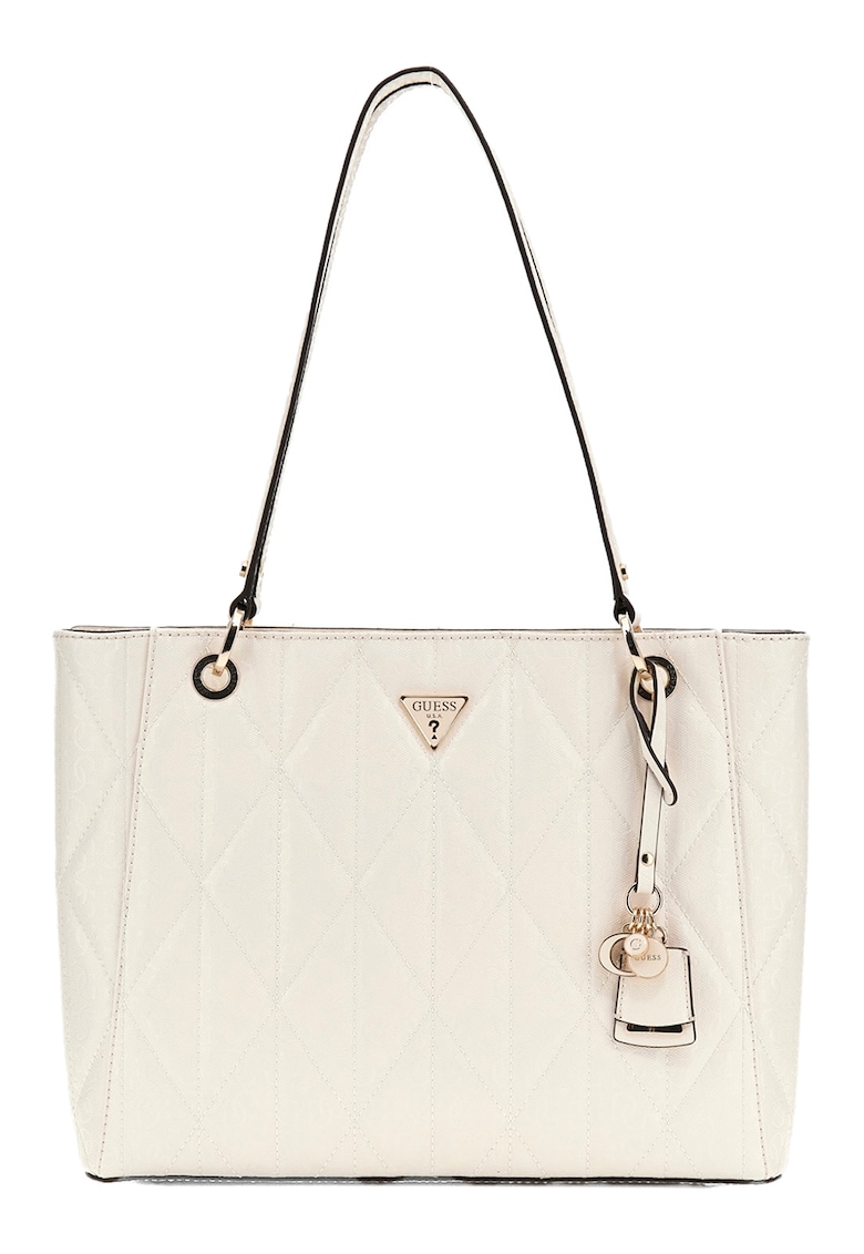 Geanta shopper de piele ecologica cu model monograma