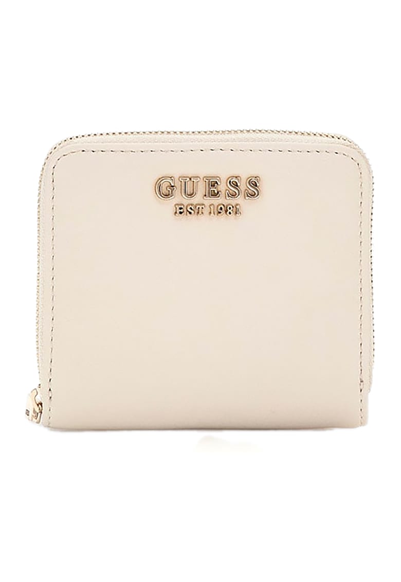 Portofel din piele ecologica cu fermoar si model uni