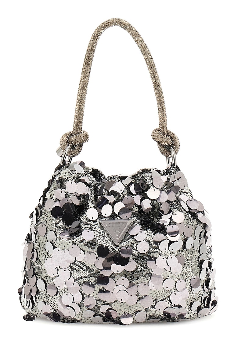 Geanta bucket cu paiete