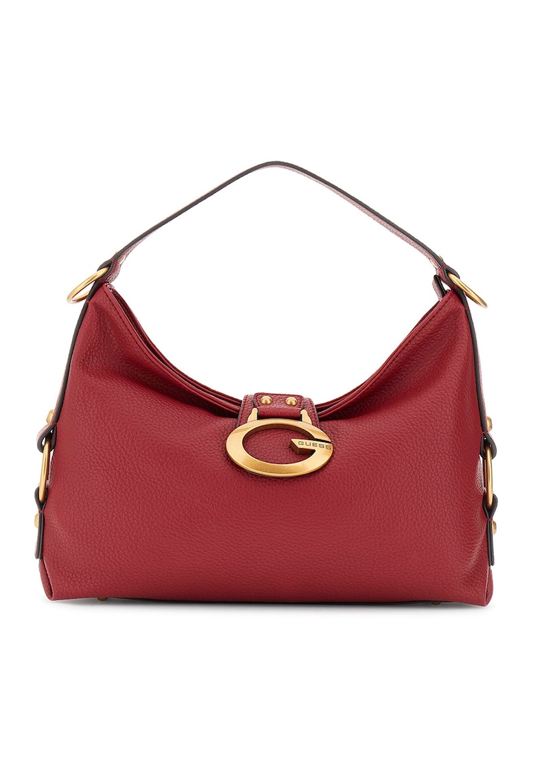 Geanta din piele ecologica cu bareta de umar Camden - Rosu stins