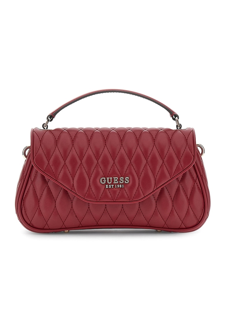 Geanta crossbody din piele ecologica cu aspect matlasat