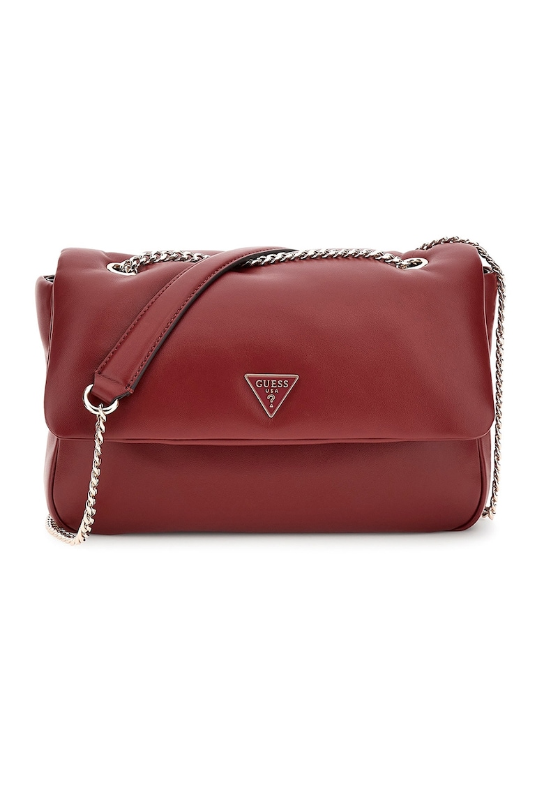 Geanta crossbody de piele ecologica cu bareta din lant