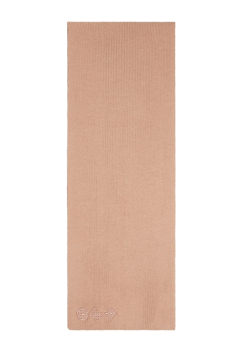 Fular din amestec de lana cu model monograma