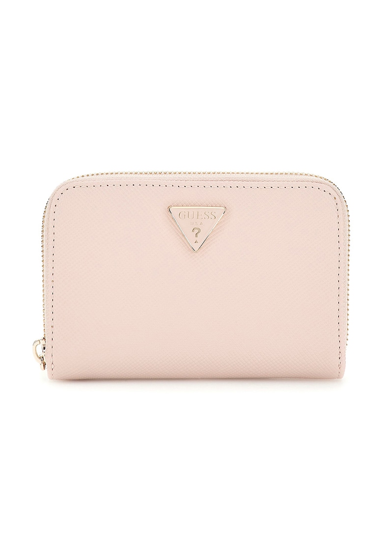 Portofel din piele ecologica cu aplicatie logo metalica