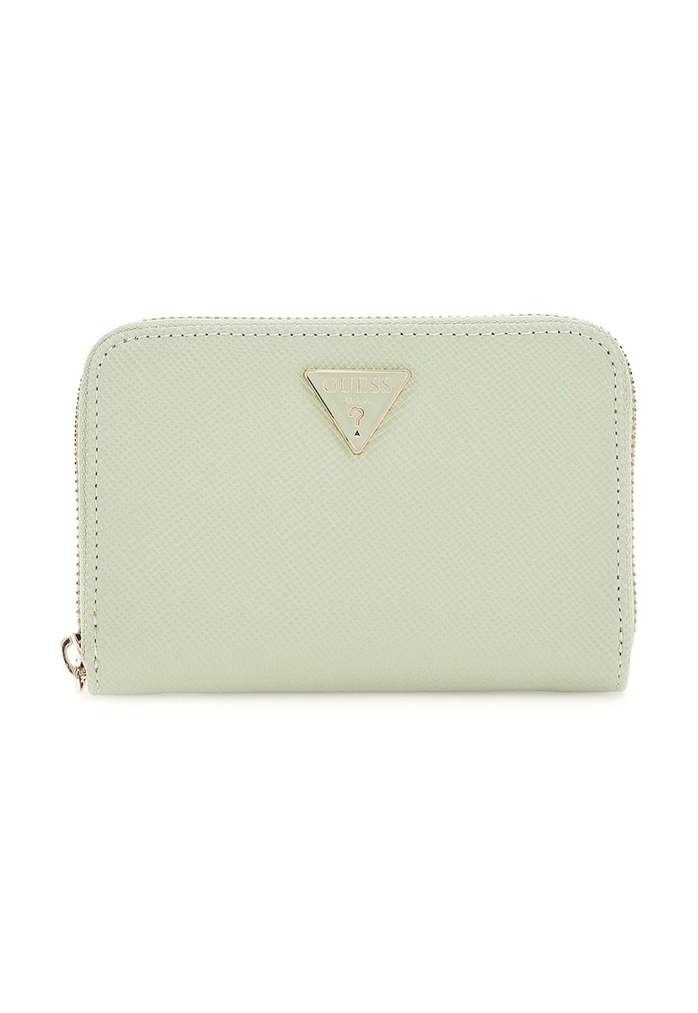 Portofel din piele ecologica cu aplicatie logo metalica