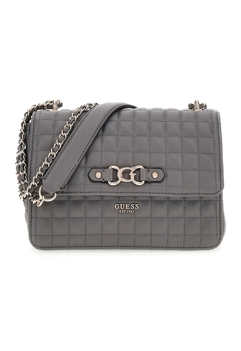 Geanta crossbody din piele ecologica cu aspect matlasat