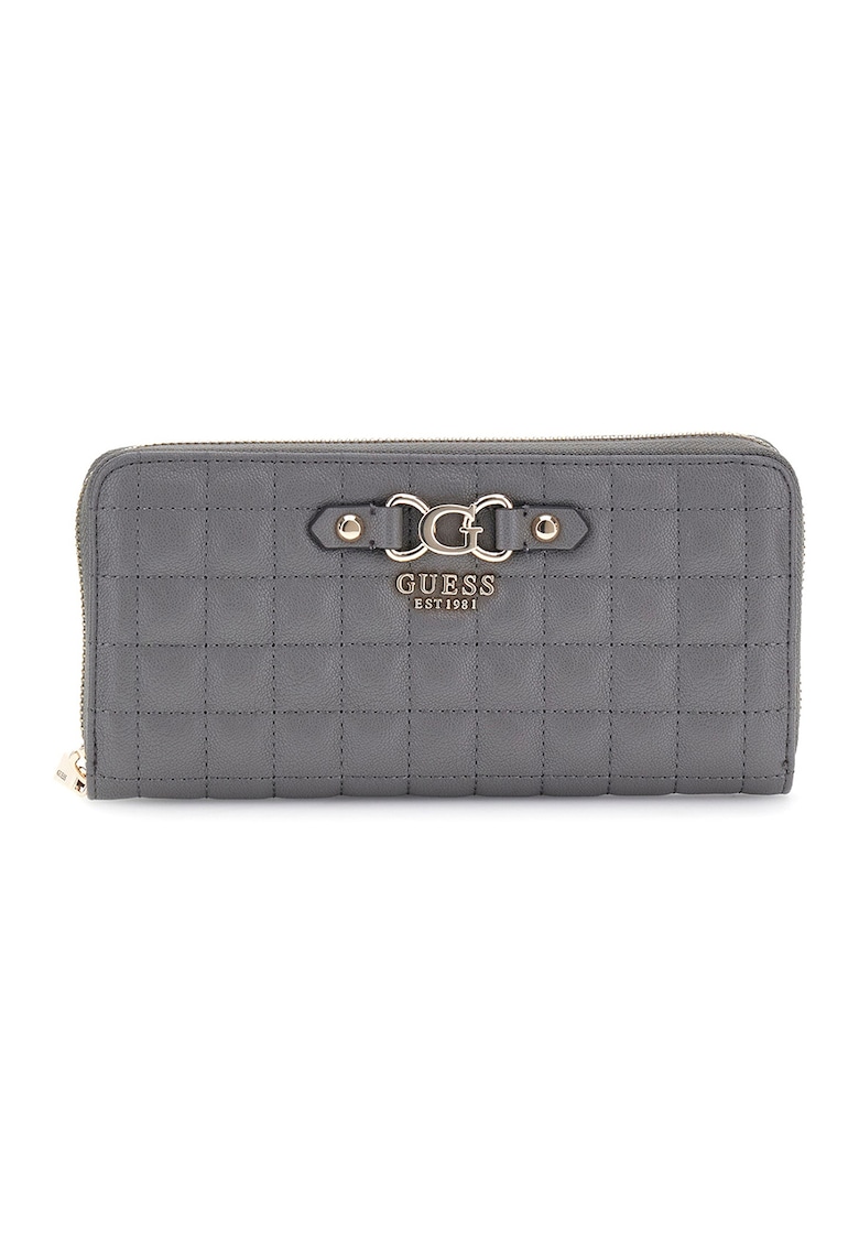 Portofel matlasat cu bareta pentru incheietura si fermoar