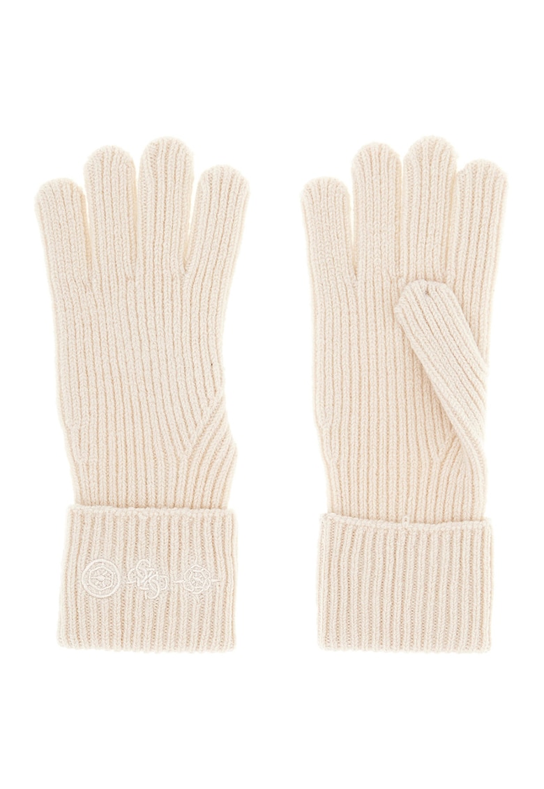 Manusi din amestec de lana cu model monograma