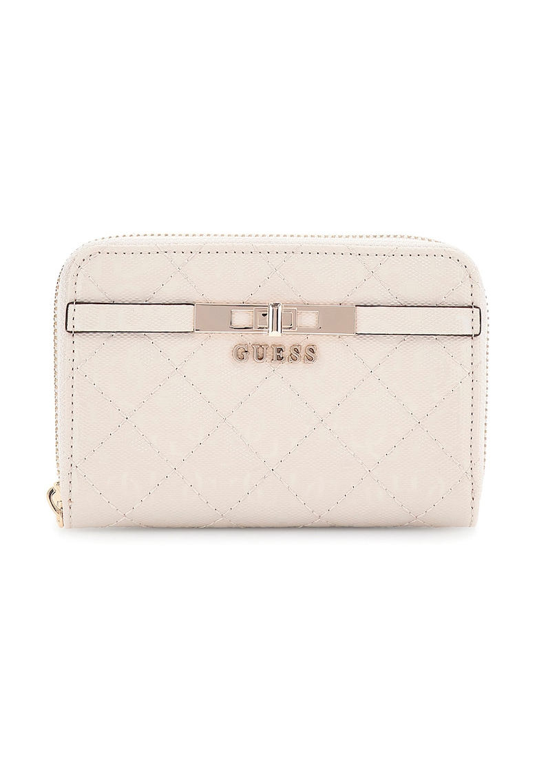 Portofel cu aspect matlasat si fermoar