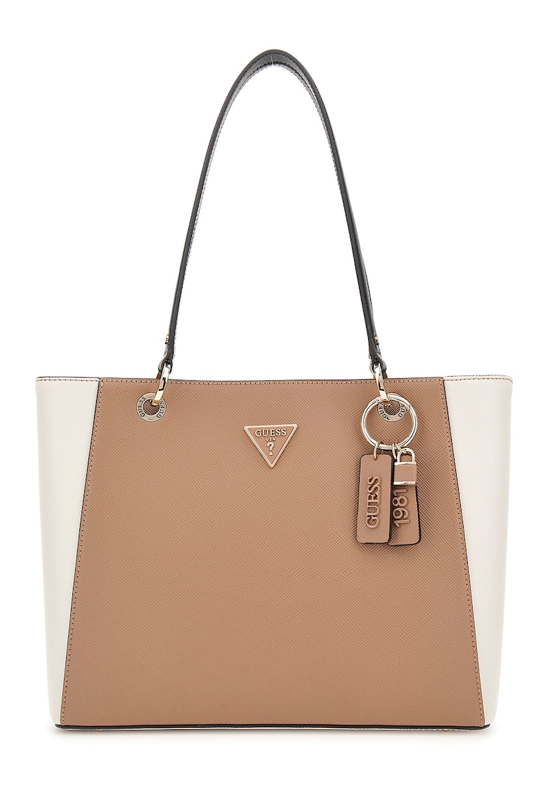 Geanta tote din piele ecologica cu pandantiv logo