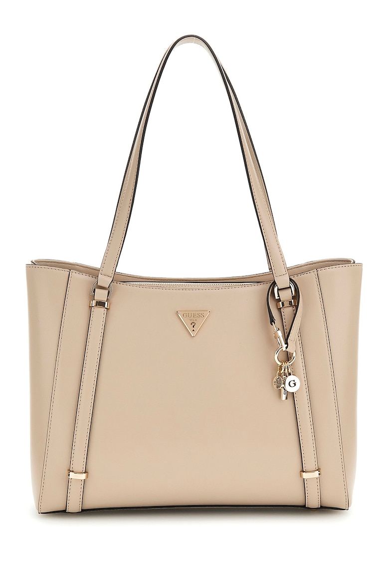 Geanta shopper din piele ecologica cu logo metalic