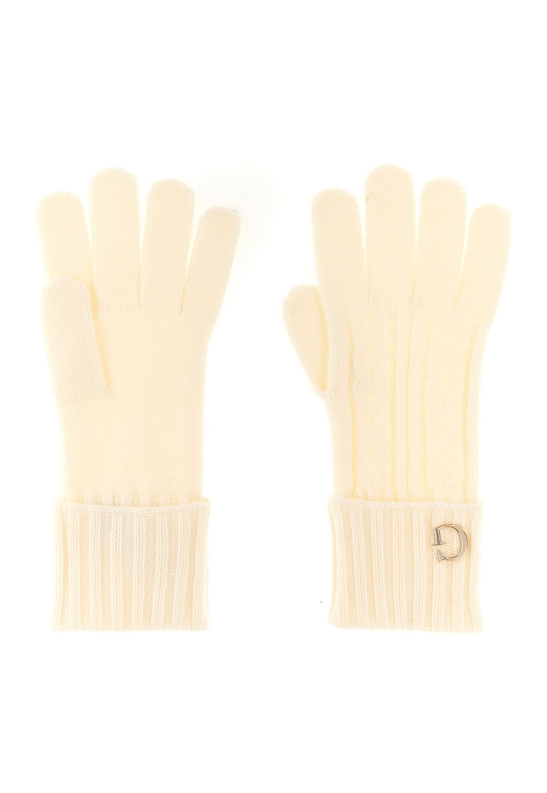 Manusi tricotate cu detalii logo