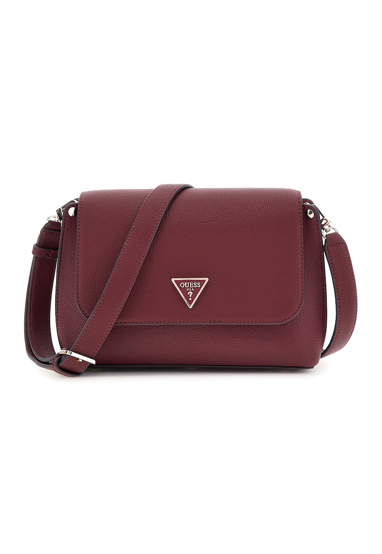 Geanta crossbody din piele ecologica cu detaliu logo Meridian