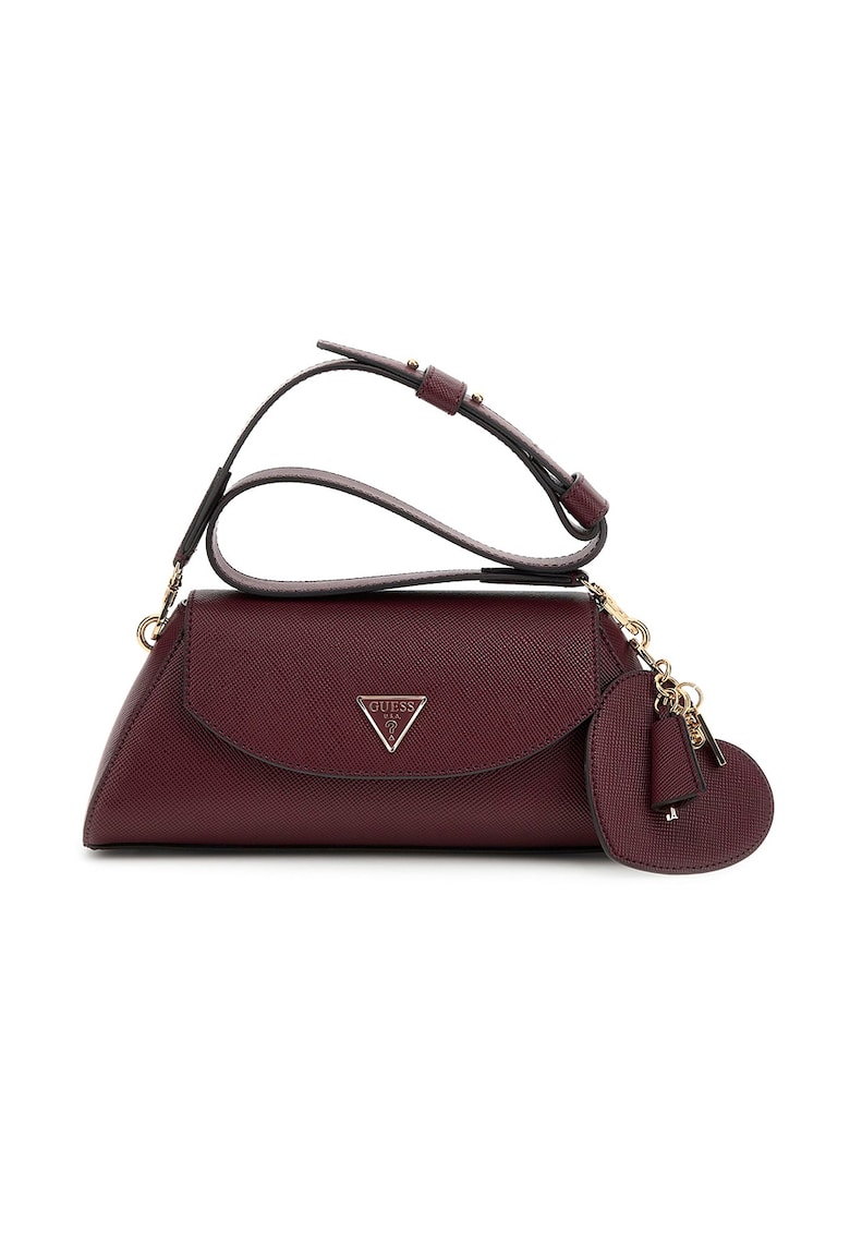 Geanta din piele ecologica cu bareta de umar si talismane