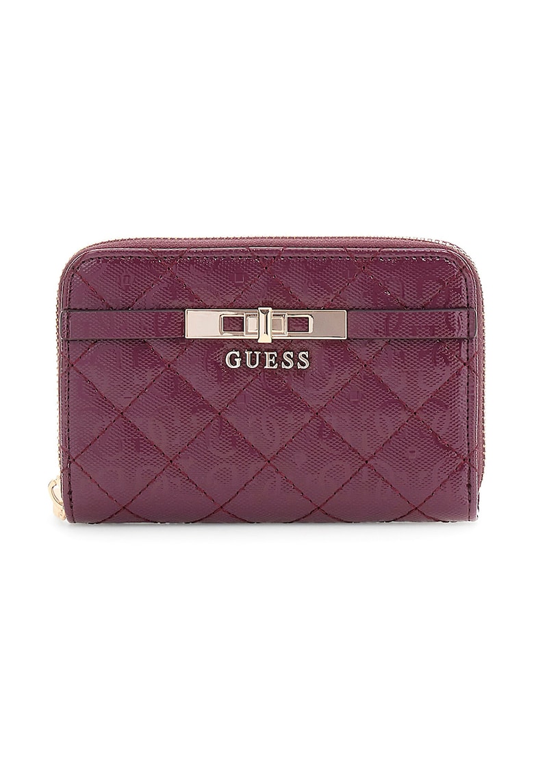 Portofel cu aspect matlasat si fermoar