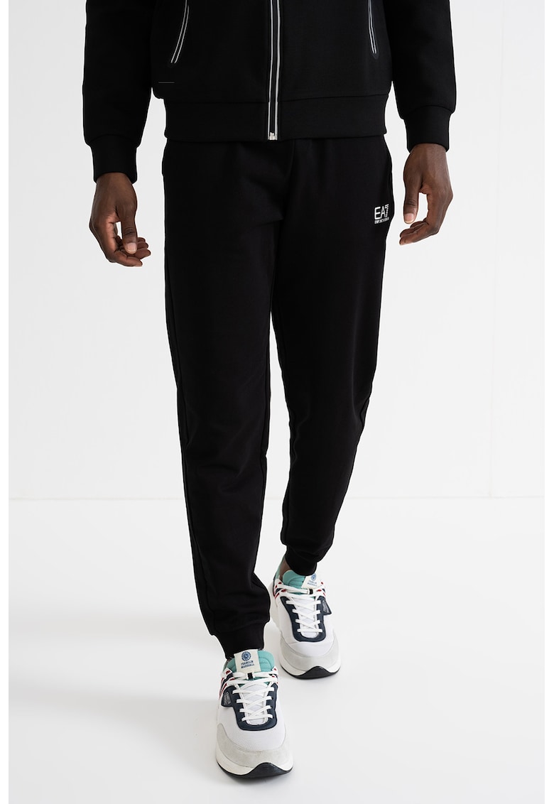 Pantaloni de trening cu talie elastica - Negru
